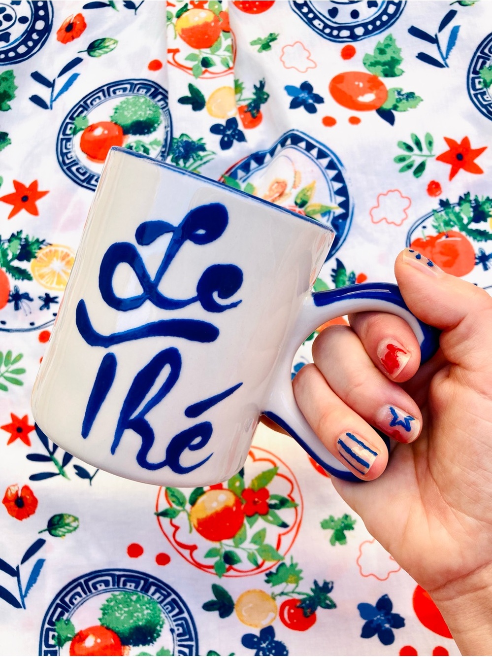 Anthro ❉ Harlie Brown Studio Le Thé Belle Journée Stoneware Ceramic Coffee Mug